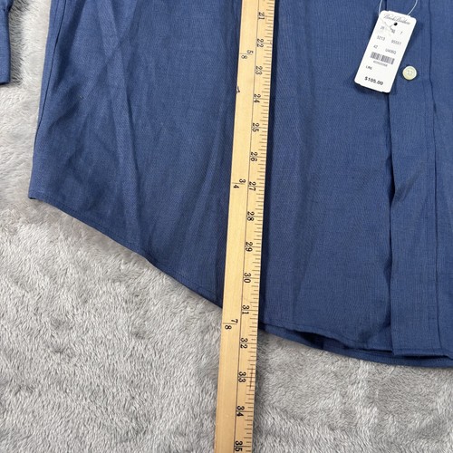 Brooks Brothers Shirt Mens Large Irish Linen Button Down Long Sleeve NWT $105 - Picture 8 of 10
