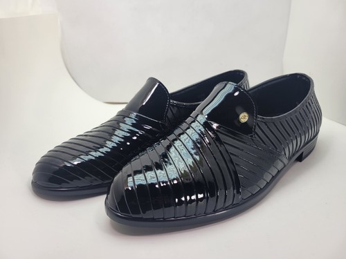 Lord West Crown Plissee Slipper schwarz Smoking Schuhe Made in USA - Bild 1 von 4
