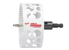 Milwaukee Tool 49-56-9685 4 In. Hole Dozer Bi-Metal Hole Saw With Arbor
