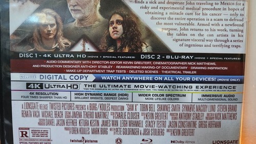 Saw X UHD, 4K Blu ray Horrorfilm *KEIN DIGITAL* Scary Franchise 10 - Bild 4 von 4