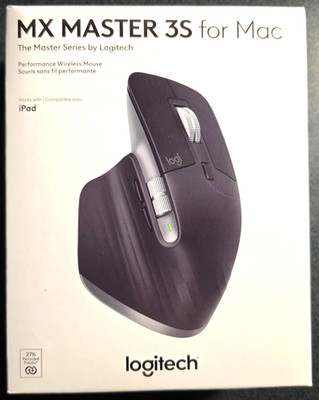 Logitech MX Master 3S for Mac Master Series Wireless Mouse 910-006569 Black