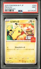 2025 POKEMON JPN M-P PROMO MCDONALD'S 020 PIKACHU PSA 9