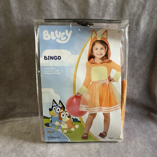 Spirit Halloween Bluey Show Bingo Toddler Costume Dress Size 2T Dress Up Play