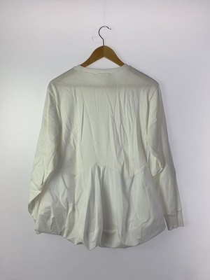 トップス ENFOLD SQUARE PEPLUM LONG-SLEEVES SHIRT ENFOLD OTHER 24A24AW SQUARE PEPLUM LONG-SLEEVES T-SHIRT 38