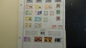 Stampsweis Lesotho collection on Harris pages est 223 Stamps to '92
