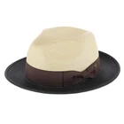 Epoch Hats Company Men's Poly Braid Two Tone Fedora Hats With Contrast Band