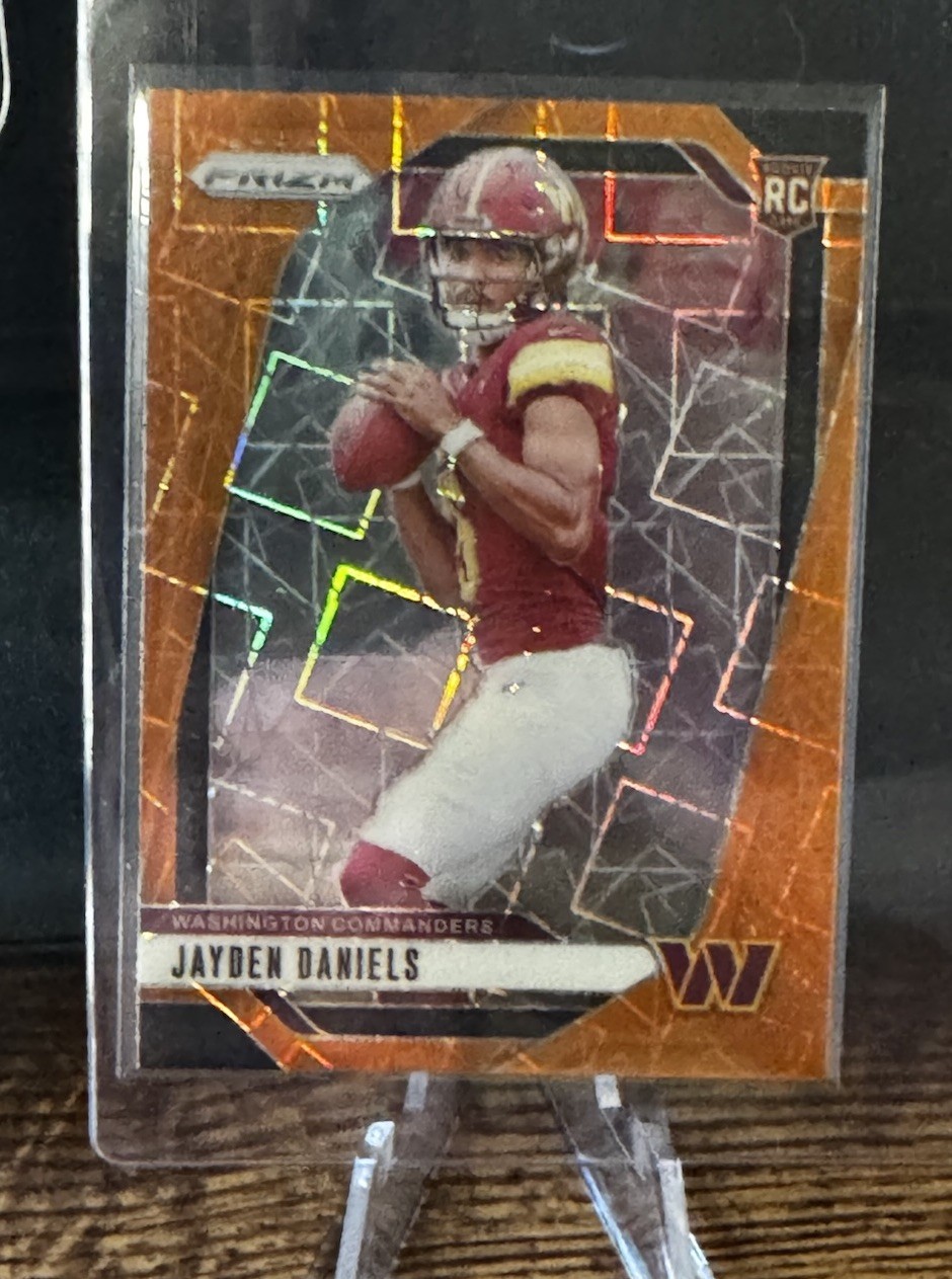 2024 Prizm Jayden Daniels Orange Lazer Prizm Rookie #347 (RC)