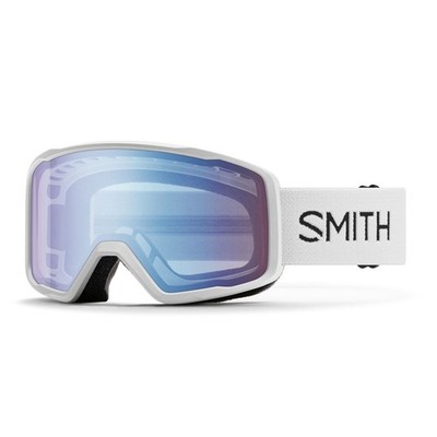Smith Tribute Ski Snow Goggles White Frame, Blue Sensor Mirror