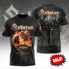 NEW Sabaton Legends on Tour 3D T-Shirt US250