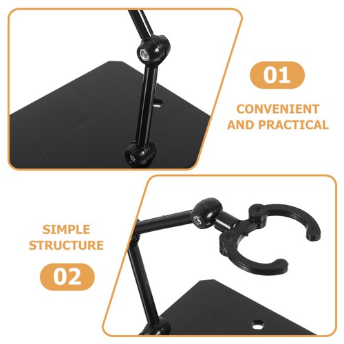2 Pcs Adjustable Plastic Action Figure Stands Display Holder for Model - Picture 11 of 12