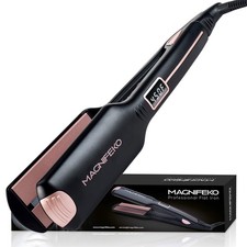 Professional Flat Iron Hair Straightener Wide Plate  Digital Display - Dual ...