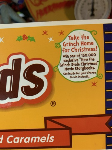 Seltener Hersheys Milk Duds The Grinch Werbeaufhänger 12x5 - Bild 2 von 5