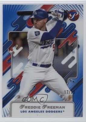 2025 Topps Pristine Blue Refractor 17/75 Freddie Freeman #192 0t9q