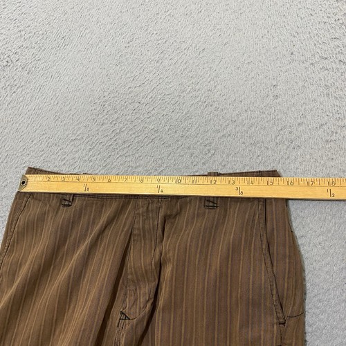 Volcom Shorts Mens 30 Brown Striped Scout Cargo Embroidered Measure 31x13" - Picture 5 of 17