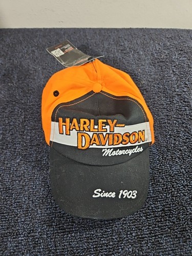 NEW Harley Davidson Motorcycles Adjustable Baseball Hat Kids Toddler Size 2-4T - Picture 1 of 4