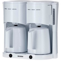 Severin Ka 9314 Doppel-Kaffeemaschine Weiß, 2X 8 Tassen