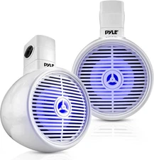 Pyle Bluetooth Waterproof Off-Road Speakers - 6.5” 200W 2-Way Marine Wakeboard