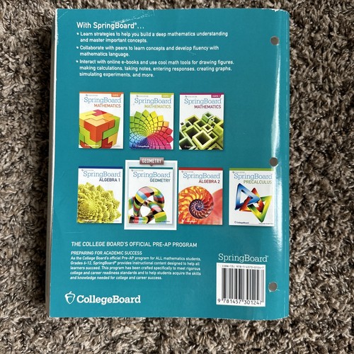 SpringBoard Geometry 2015 Consumable Student Edition CollegeBoard - Bild 2 von 5