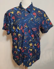Bioworld Chucky Good Guys Child's Play Button Up Shirt Adult Large L New NWT