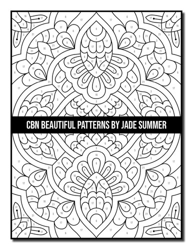 Color by Number Beautiful Patterns: An Adult Coloring Book with Fun, Easy, and - Picture 5 of 12