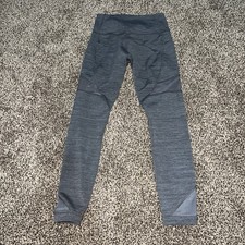 Members mark compression ankle leggings gray mesh pockets size small women's