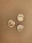 1955 P D S Roosevelt Dime BU Year Set 90% Silver 3 Coin Lot Uncirculated
