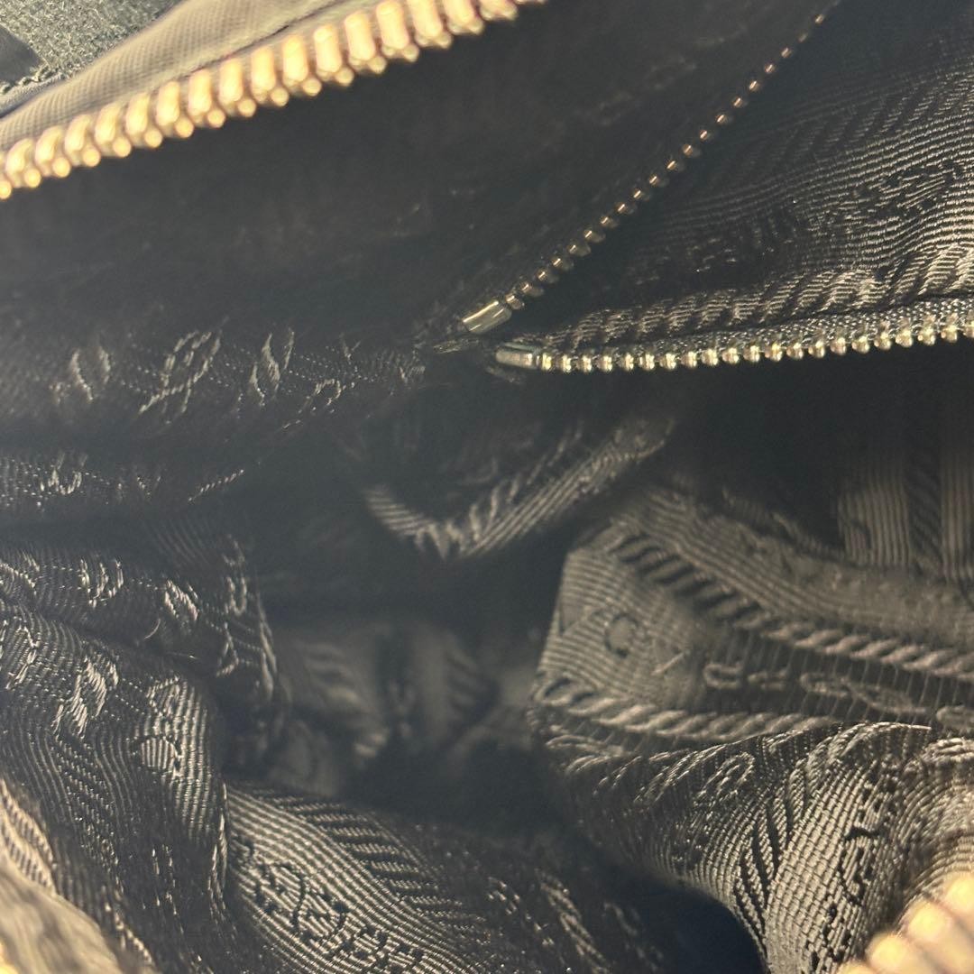 PRADA Nylon Leather Combination One Shoulder Bag Black thumbnail 20