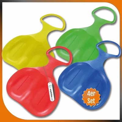 ACTIVE PEAK 2er Set Popo-Rutscher Schlitten Schneerutscher Sitzschlitten Kinder Bob Rodel