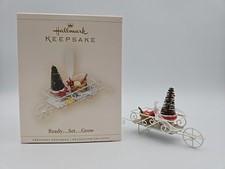 2006 Hallmark Keepsake Holiday Ornament Ready...Set...Grow Handcrafted and Metal
