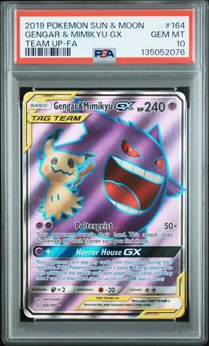 Gengar & Mimikyu-GX graded PSA 10 for sale on eBay