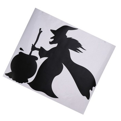 Witch Vinyl Wandaufkleber Halloween Adhesive Wall Decor Wandtattoos Home