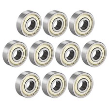 10pcs Deep Groove Ball Bearing 628ZZ Double Shield 8 x 24 x 8mm Carbon Steel