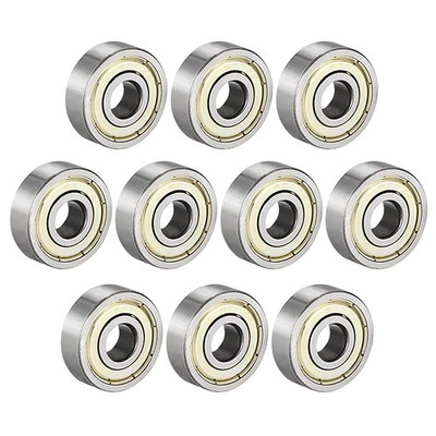 10pcs Deep Groove Ball Bearing 628ZZ Double Shield 8 x 24 x 8mm Carbon Steel