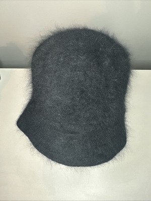 Betmar New York Angora Blend Bucket Hat Black Women display picture 2
