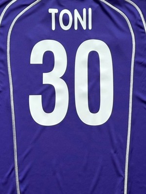 2005/07 Fiorentina Home Jersey #30 Luca Toni XL Lotto Long Sleeve