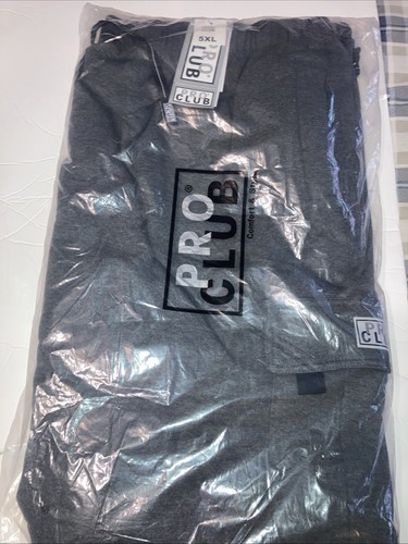 PRO CLUB MENS HEAVYWEIGHT FLEECE CARGO PANTS 👖 Size 5x, CHARCOAL GRAY - Picture 3 of 4