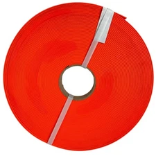 Biothane Coated Webbing 1in 100ft roll Fluorescent Orange collars leashes