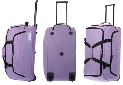 Trolley Reisetasche mit Rollen 85 L XL Koffer Tasche Damen Spear 910 Flieder +g - Bild 6 von 20