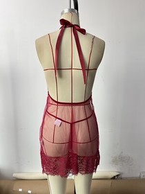 Women's Sexy-Lingerie Babydoll G-string Sleepwear Underwear Lace Dress Nightwear