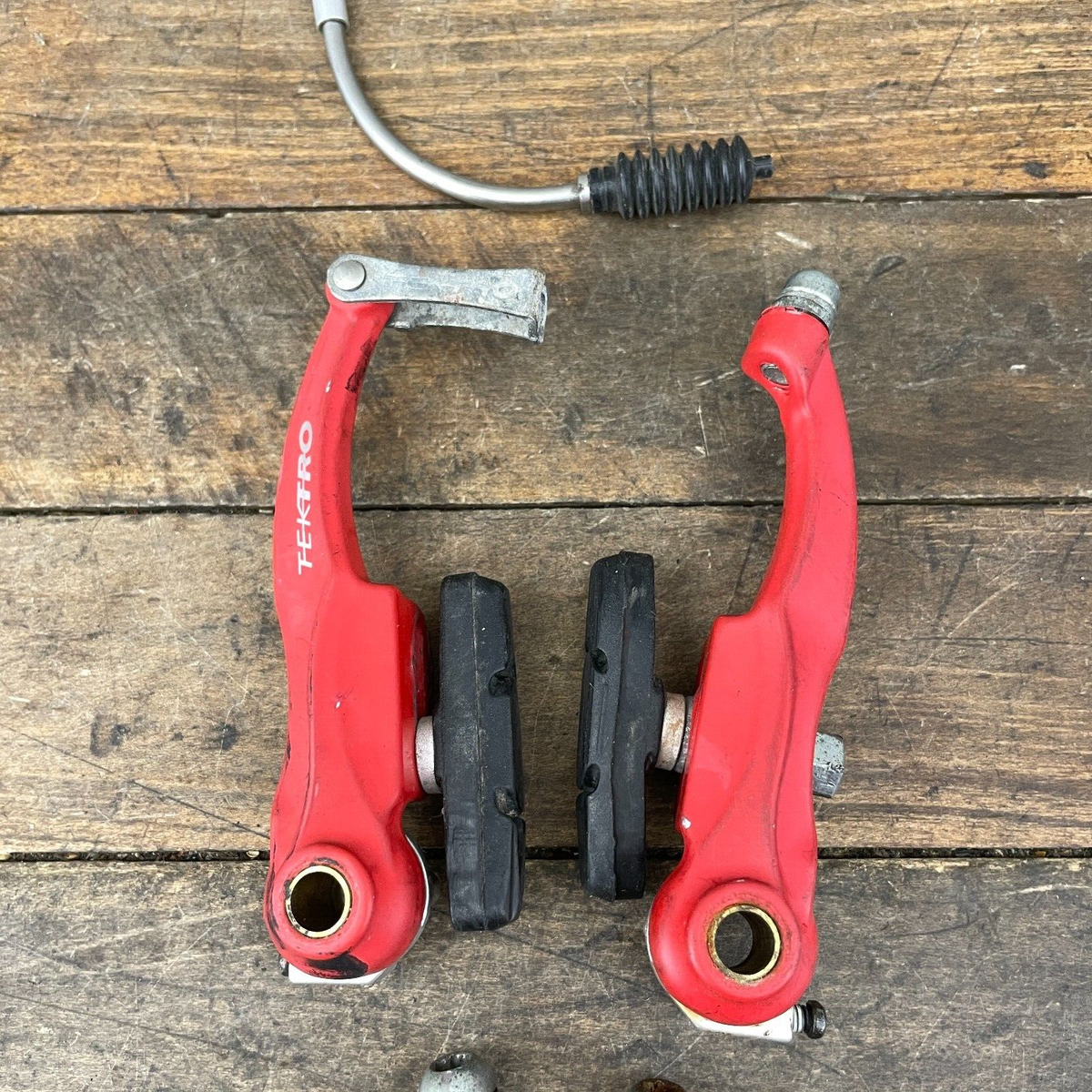 Tektro 924 V-Brake Caliper RED Old BMX V Brake Set Linear Pull Parts 90s 00s