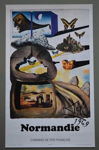 DALI S. 1969 « Suite Papillon » Sncf - série de 6 affiches - D.60 x 37 - Foto 10 di 18