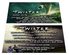 Sega Twister Pinball Custom Apron Instruction Cards