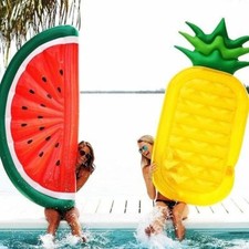 Inflatable Swimming Pool Float Pineapple Watermelon Large Mattress Adult Kids