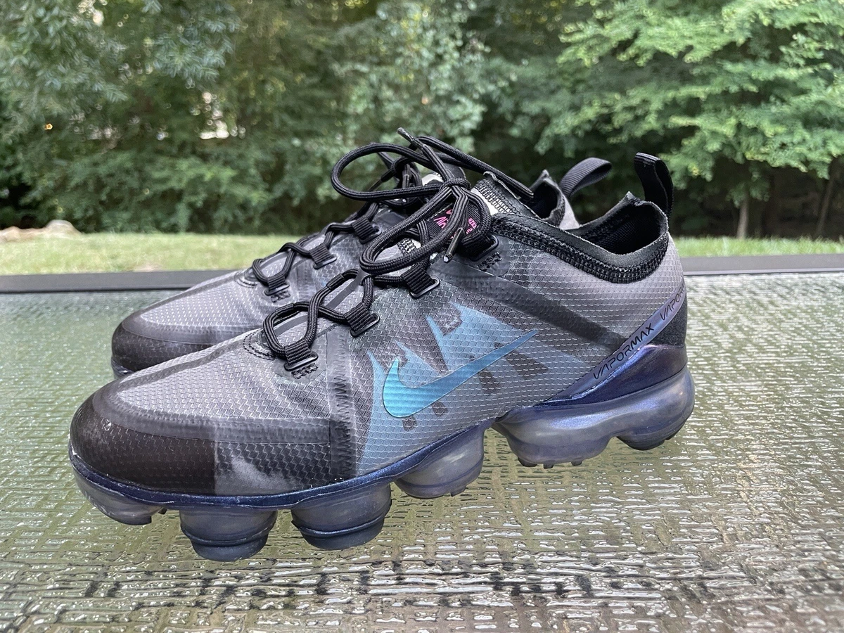 Nike AIR VAPORMAX 2019 Youth Size 7 Y Black Laser Fuchia Noir