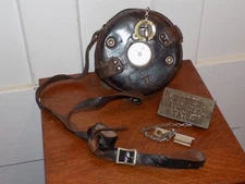 Vintage Detex Guardsmen Time Station Clock w/ Metal Detex Key Box