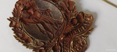 Victorian 1st Aberdeenshire Rifle Volunteers Shako Badge QVC 1860-84 Antique Org - Picture 12 of 24