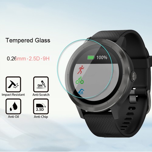 5PCS Watch Tempered Glass Screen Protector Compatible for vivoactive 3 - 第 9/11 張圖片