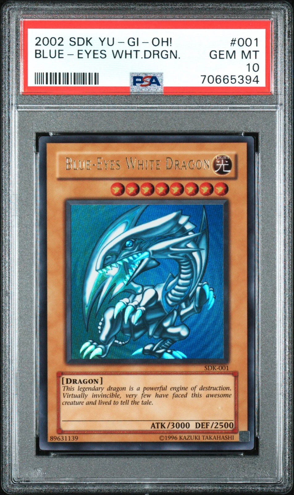 【鑑定品】PSA10 BLUE EYES WHITE DRAGON PSE PSA 10 BLUE-EYES WHITE DRAGON PSEC-JP001 Prismatic Secret