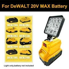Portable LED Work Light for 18V 20V Battery Cordless Work Light Adjustable