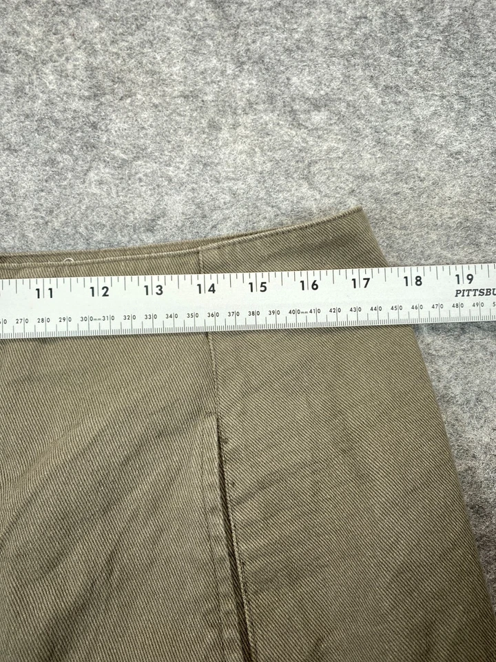 Minifalda Chloe & Katie Juniors XL Extra Grande Marrón Sarga Bolsillos Completos con Botones Foto 4 de 4